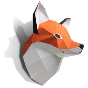 Trophe Tte Renard - Papier 3D