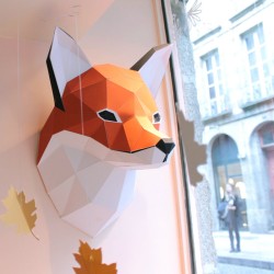 Trophe Tte Renard - Papier 3D. n1