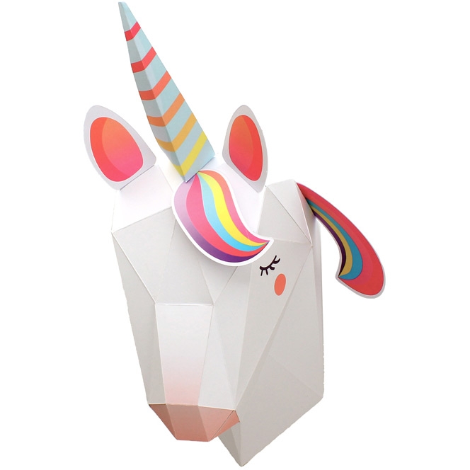 Trophe Licorne en papier 3D  Construire et son Dcor 