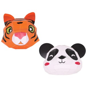 Trophe Panda et Tigre en Papier 3D  Construire et leurs Dcors