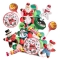 FORMIZON Calendrier de L'Avent 2021 Miniature en Résine Figurines Enfant Cadeau de Noël pour Filles Garcon Figurin Noël avec 24 Jours Surprises de Calendrier De L'avent Enfant Cadeaux 
