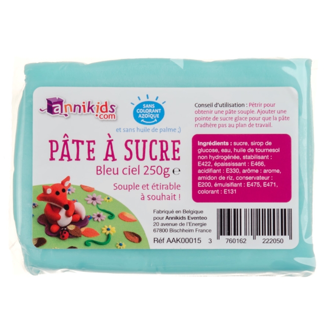 Pte  sucre 250g - Bleu Ciel 