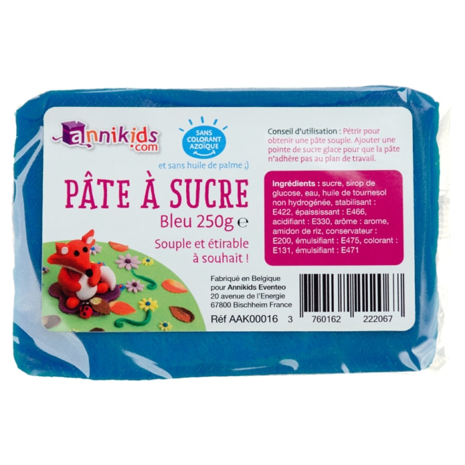 Pte  sucre 250g - Bleu 