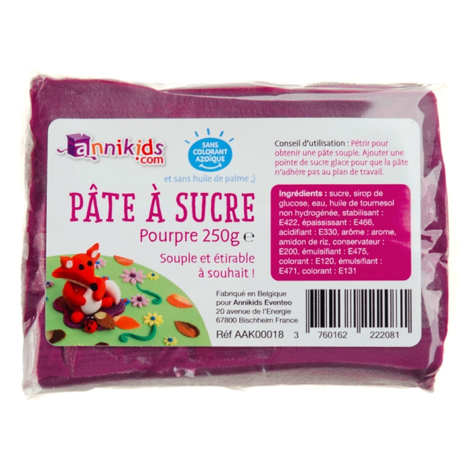 Pte  sucre 250g - Pourpre 