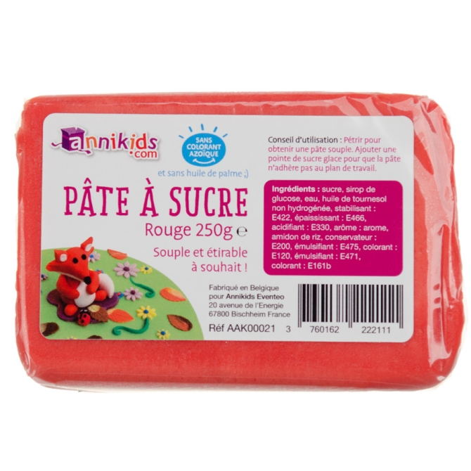 Pte  sucre 250g - Rouge 