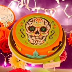 Disque sucre Halloween Calavera. n1