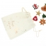 Set 24 Mini Cadeaux Dco (3.5 cm) + Sac coton - Calendrier de l'Avent en bois