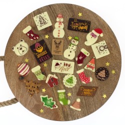 24 Petits Cadeaux Chocolats (6 cm maxi) - Calendrier de l Avent. n1