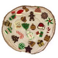 24 Mini Cadeaux Chocolats (3.4 cm maxi) - Calendrier de l'Avent