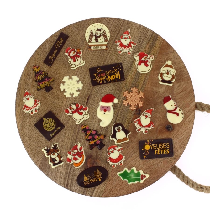 24 Petits Cadeaux Chocolats (5 cm maxi) - Calendrier de l Avent 
