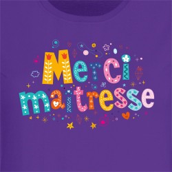 T-shirt Merci Matresse Violet. n1