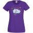 T-shirt Super Maman Nuage - Pourpre