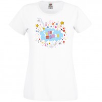 T-shirt Super Maman Nuage - Blanc Taille XL