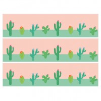 Contours de gteaux - Cactus