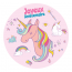 Disque gteau Licorne Rainbow (19 cm)