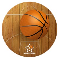Disque gteau Basketball (19 cm)