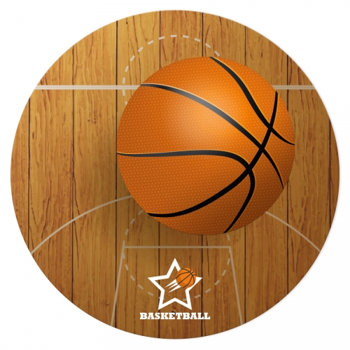 Disque en sucre Basketball (19 cm) 