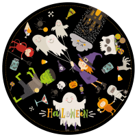 Disque gteau Halloween Party (19 cm)