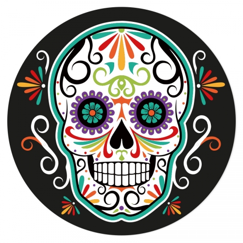 Disque En Sucre Black Calavera Halloween Annikids