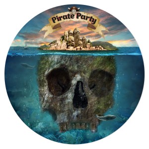 Disque gteau Pirate l'Ile Fantme (19 cm)