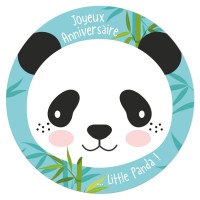 Disque gteau Little Panda (19 cm)