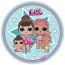 Disque gteau Lol Surprise - Etoile  (19 cm)