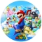 Mario Decoration Gateau Disque Azyme Comestible Anniversaire 