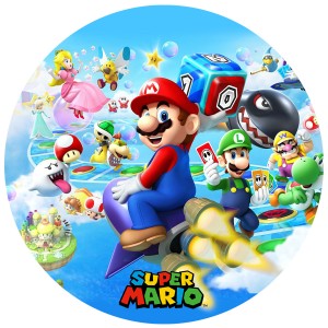 Disque gteau  Super Mario (19 cm)