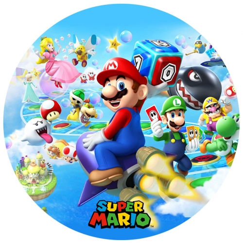 Disque en sucre Super Mario (19 cm) 