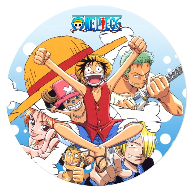 Disque en sucre One Piece (19 cm) 