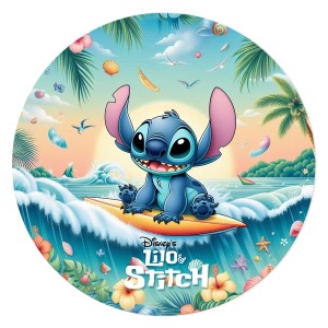 Disque gteau Stitch Hawa (19 cm)