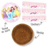 Kit Gâteau Princesses Disney - Avec génoise nature