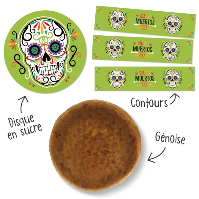 Kit Gteau Calavera vert 