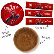 Kit Gâteau Spider-Man Marvel - Avec génoise nature