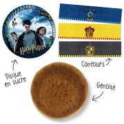 Kit Gâteau Harry Potter - Avec génoise nature