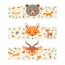 6 Ronds de serviettes Animaux de la Fort - Recyclable