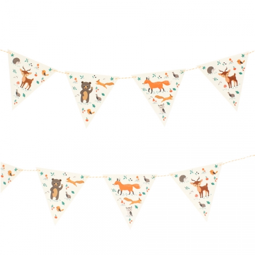 Guirlande Animaux de la Fort - Recyclable 