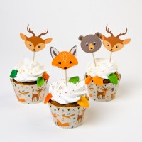 Kit Cupcakes Animaux de la Fort - Recyclable