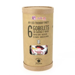 6 Gobelets Pirate Color - Recyclable. n°3