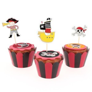 Kit Cupcakes Pirate Color - Recyclable