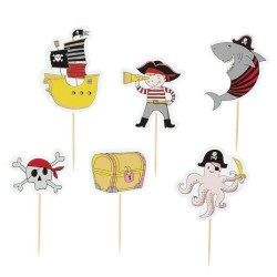 Kit Cupcakes Pirate Color - Recyclable. n1