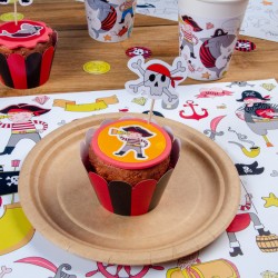 Kit Cupcakes Pirate Color - Recyclable. n3