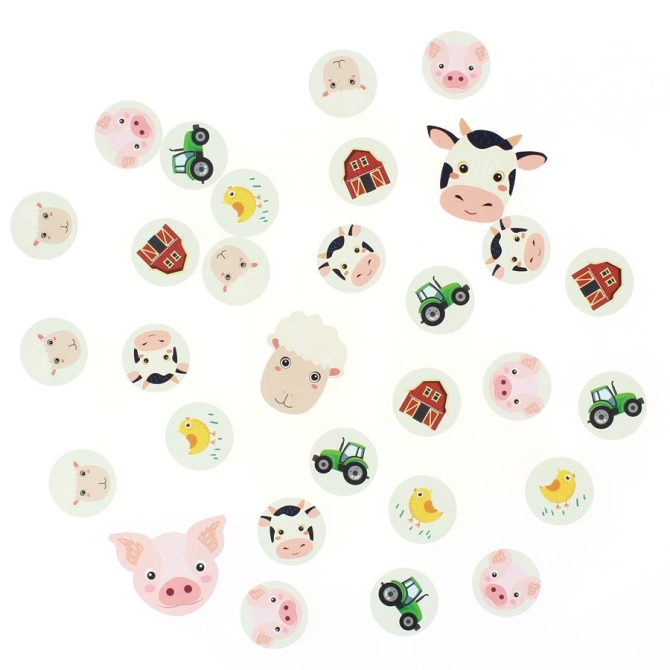 Confettis Animaux de la Ferme - Recyclable 