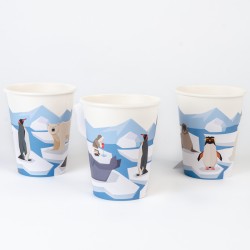 6 Gobelets Animaux Polaires - Recyclable. n1