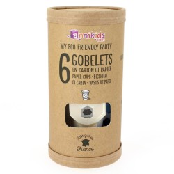 6 Gobelets Animaux Polaires - Recyclable. n6