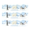 6 Ronds de serviettes Animaux Polaires - Recyclable images:#3