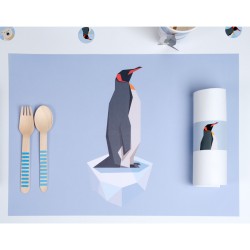 6 Sets de table Animaux Polaires - Recyclable. n°5