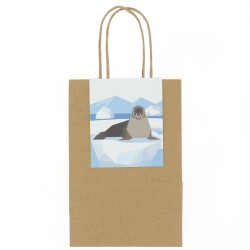 6 Sacs Cadeaux Animaux Polaires - Recyclable. n5