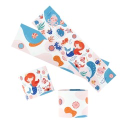 6 Ronds de serviettes Sirne Corail - Recyclable. n2