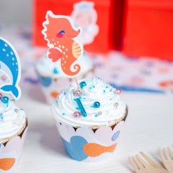 Kit Cupcakes Sirène Corail - Recyclable. n°2